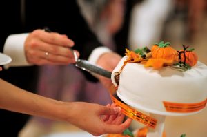 Halloween wedding cake