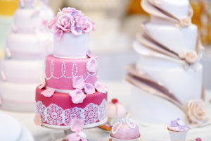 Cake and flowers