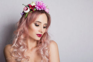 Headpiece floral design